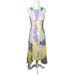 Peter Pilotto SS15 White Printed Midi Dress Designer Runway 6